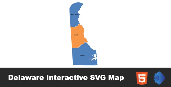 Delaware Interactive SVG Map - CodeCanyon Item for Sale