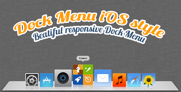 Dock Menu HTML5/CSS3 - CodeCanyon Item for Sale