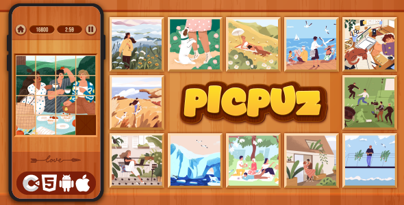 Picpuz - HTML5 Game, Construct 3 - CodeCanyon Item for Sale