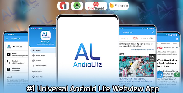 AndroLite - Easy Configurable Android WebView App Template - CodeCanyon Item for Sale