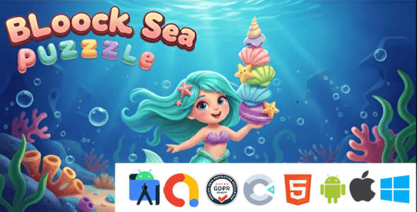 Sea Puzzle (HTML5 Game + Construct 3) - CodeCanyon Item for Sale