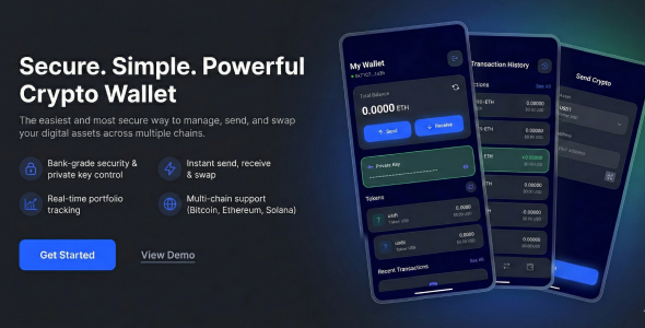 Multi Wallets -React Native Crypto Wallet System - CodeCanyon Item for Sale