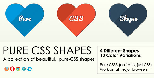 Pure CSS Shapes - Vol. 1 - CodeCanyon Item for Sale