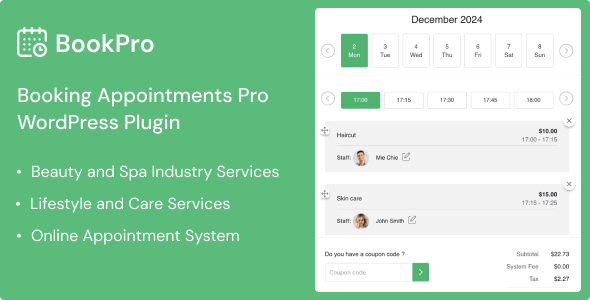 BookPro - Appointment Booking WordPress Plugin - CodeCanyon Item for Sale