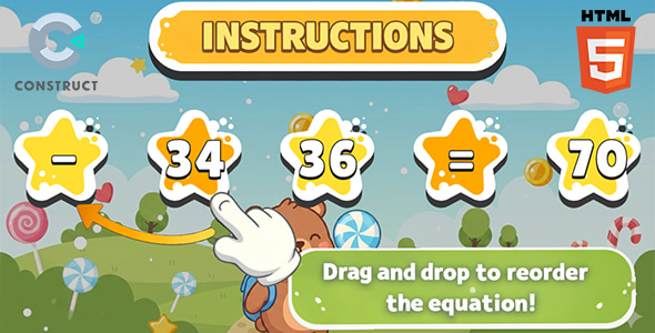 Math Shuffle - HTML5 Game - CodeCanyon Item for Sale