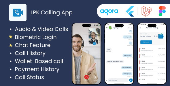 LPK VoIP Call – Flutter Audio, Video & Chat App with Admin Panel - CodeCanyon Item for Sale