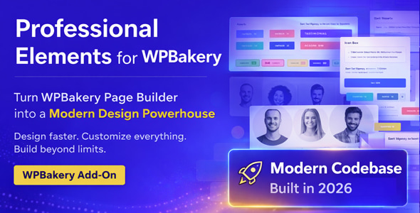Professional Elements for WPBakery Page Builder - CodeCanyon Item for Sale