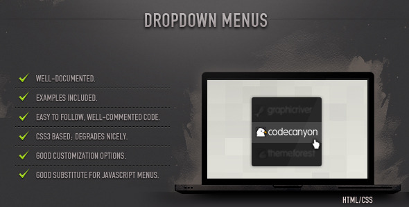 Dropdown Menus (CSS) - CodeCanyon Item for Sale