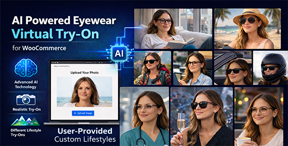 AI Powered Eyewear Virtual Try-on Popup | WooCommerce WordPress - CodeCanyon Item for Sale