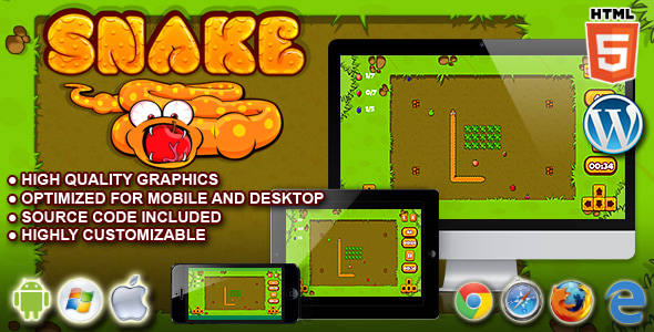 Snake - HTML5 Game - CodeCanyon Item for Sale