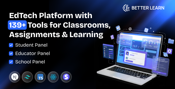 BetterLearn – EdTech Platform with 139+ Tools for Classrooms, Assignments & Learning - CodeCanyon Item for Sale