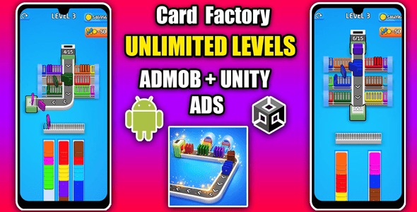 Card Factory Sort Puzzle 3D Unity Game Source Code - CodeCanyon Item for Sale