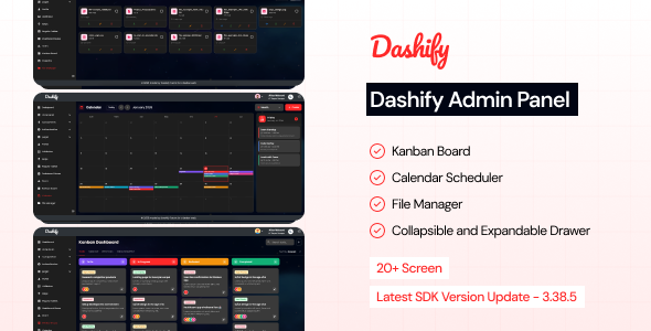 Dashify - The Complete Flutter Admin Panel Dashboard - CodeCanyon Item for Sale