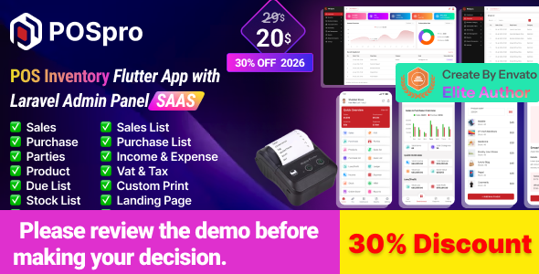 POS Pro - Advanced POS & Inventory Management System | POS SaaS Solution - CodeCanyon Item for Sale