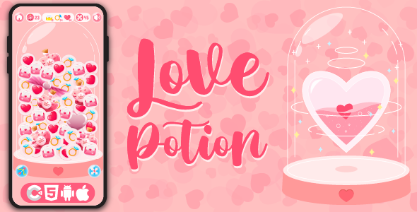 Love Potion - HTML5, Construct 3 - CodeCanyon Item for Sale