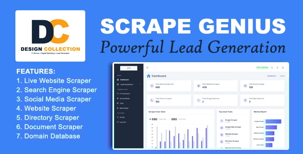 Scrape Genius - Powerful Lead Generation Tools + CRM Solutions - CodeCanyon Item for Sale