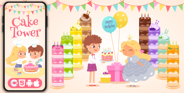 Cake Tower - HTML5 Game,Construct 3 - CodeCanyon Item for Sale