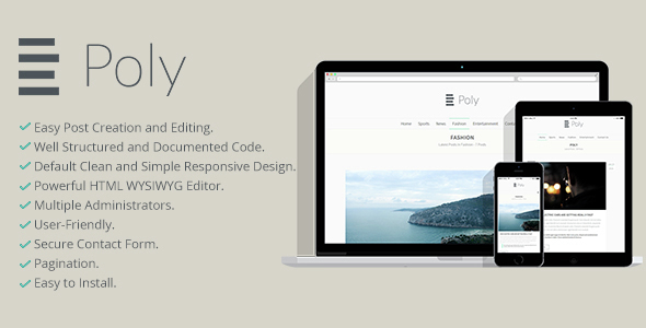 Poly Blogging Platform - CodeCanyon Item for Sale