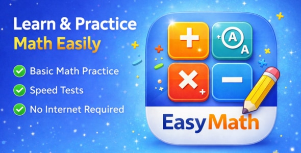 EasyMath - Full Android Mathematics Learning App with AdMob & Multi-Language Support - CodeCanyon Item for Sale
