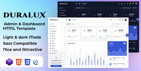 Duralux - CRM Admin & Dashboard Bootstrap HTML Template - CodeCanyon Item for Sale