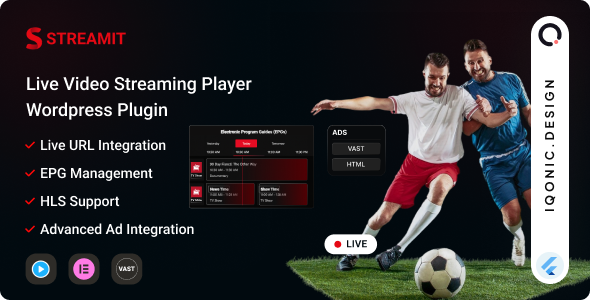 Streamit - Live Streaming Video Player WordPress Plugin - CodeCanyon Item for Sale