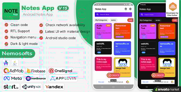 Android Notes App - CodeCanyon Item for Sale