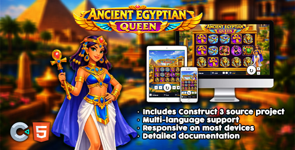 Ancient Egyptian Queen - Construct 3 HTML5 Game Source Code - CodeCanyon Item for Sale