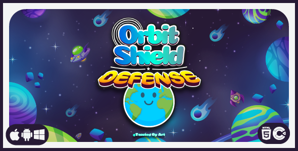 Orbit Shield Defense - HTML5 Game Template - CodeCanyon Item for Sale
