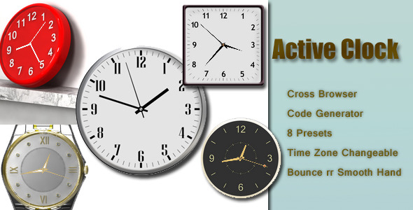Active Clock - CodeCanyon Item for Sale