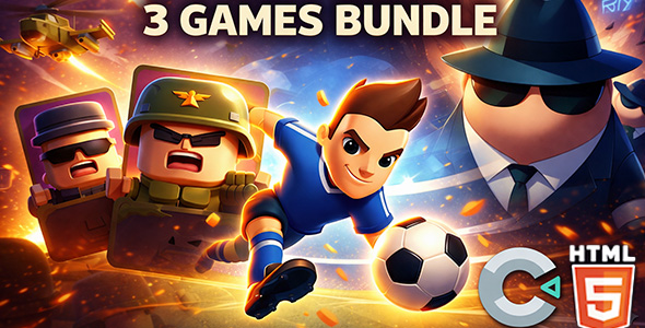 Premium 3 Games Bundle - HTML5 Games - Construct 3 - CodeCanyon Item for Sale