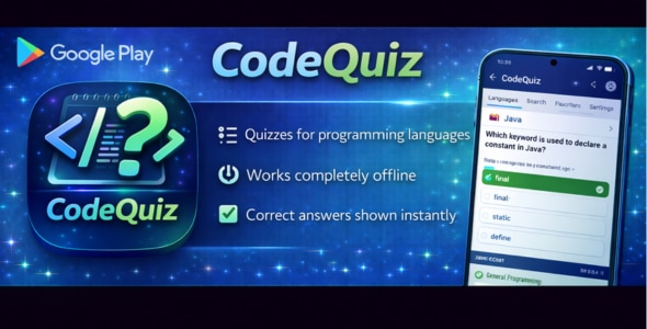 CodeQuiz - Premium Jetpack Compose Android Quiz Template - CodeCanyon Item for Sale