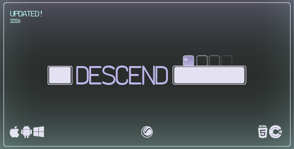 Descend | HTML5 Game Template - CodeCanyon Item for Sale