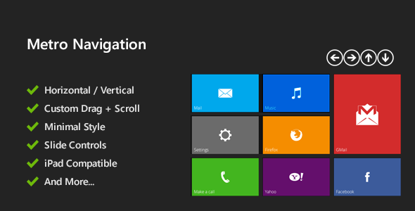 Metro Flexible Navigation - CodeCanyon Item for Sale