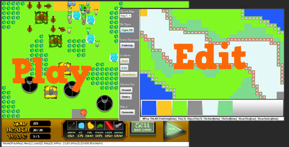 HTML5 Tower Defense Game Starter Kit - CodeCanyon Item for Sale