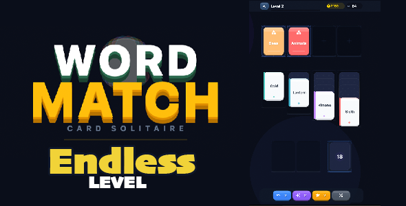 Word Match - HTML5 Game (Endless) - CodeCanyon Item for Sale