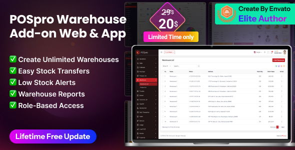 POSpro – Warehouse Add-on for web - CodeCanyon Item for Sale