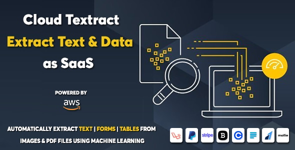 Cloud Textract - Extract Text and Data from Documents as SaaS - CodeCanyon Item for Sale