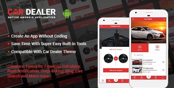 Car Dealer Native Android Application - Java - CodeCanyon Item for Sale