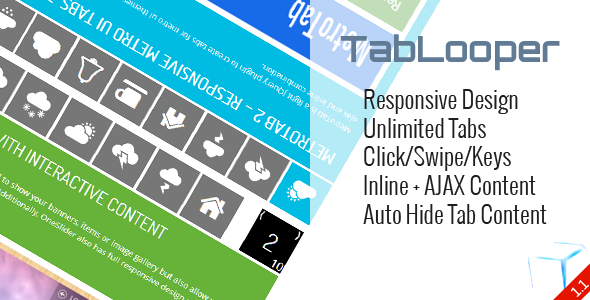 TabLooper - Responsive Loop Tab Metro UI - CodeCanyon Item for Sale