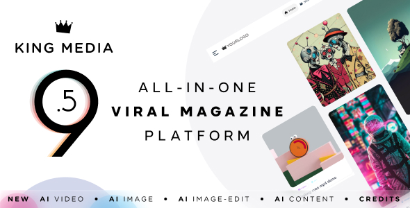 King Media – AI Viral News Video Magazine SaaS - CodeCanyon Item for Sale