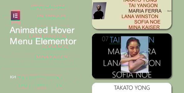 Animated Hover Menu for Elementor - CodeCanyon Item for Sale