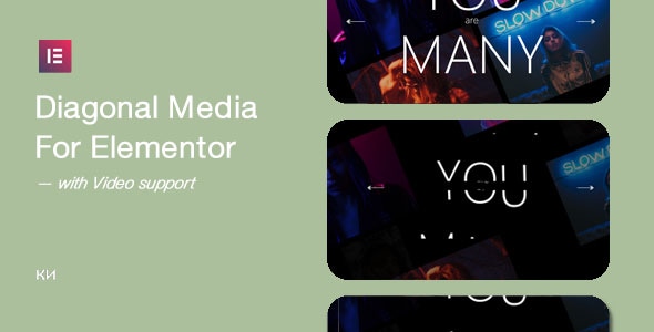Diagonal Media for Elementor - CodeCanyon Item for Sale