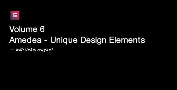 Volume 6 | Amedea - Unique Design Elements - CodeCanyon Item for Sale