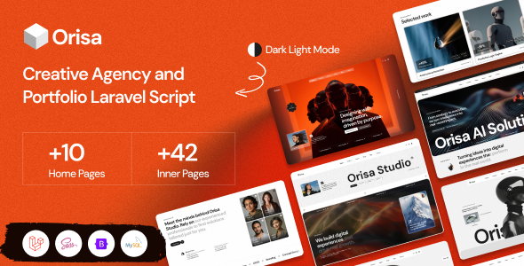 Orisa - Creative Agency & Portfolio Laravel CMS - CodeCanyon Item for Sale