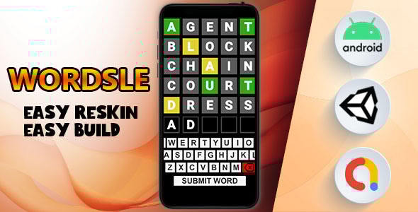 Wordsle - (Unity - Admob - Game) - CodeCanyon Item for Sale
