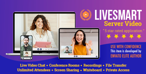 LiveSmart Server Video - Online Conference and Streaming, Live AI - CodeCanyon Item for Sale