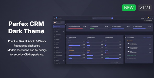 Perfex CRM Dark Theme - CodeCanyon Item for Sale
