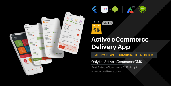 Active eCommerce Delivery Boy Flutter App - CodeCanyon Item for Sale