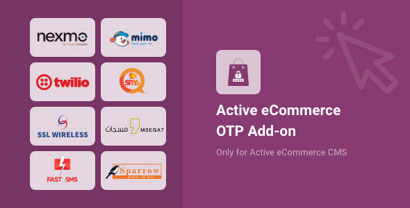 Active eCommerce OTP Add-on - CodeCanyon Item for Sale