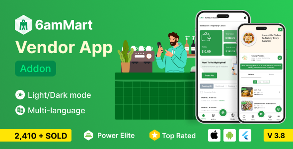 6amMart - Vendor App - CodeCanyon Item for Sale